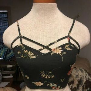 BRANDY MELVILLE: Strappy Floral Bralette